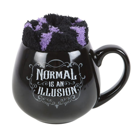 Normal is an Illusion Gothic Mug and Socks Set - Mugs at Gift Moments