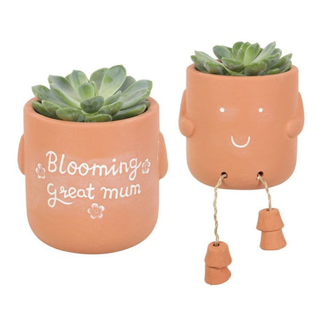 Blooming Great Mum Sitting Plant Pot Pal - Pots & Planters at Gift Moments