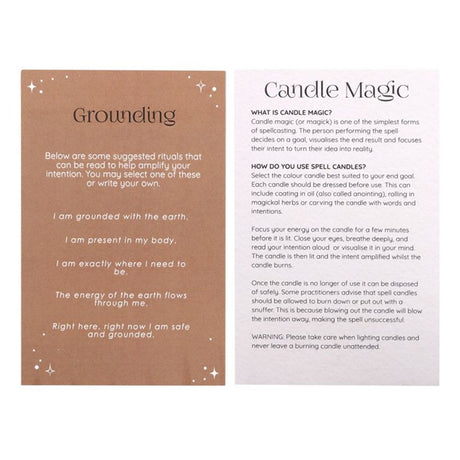 Grounding Spell Candles - Pack of 12 - Candles at Gift Moments