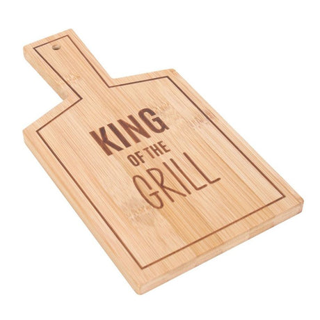 King of the Grill Bamboo Serving Board - Wooden Chopping and Serving Boards at Gift Moments