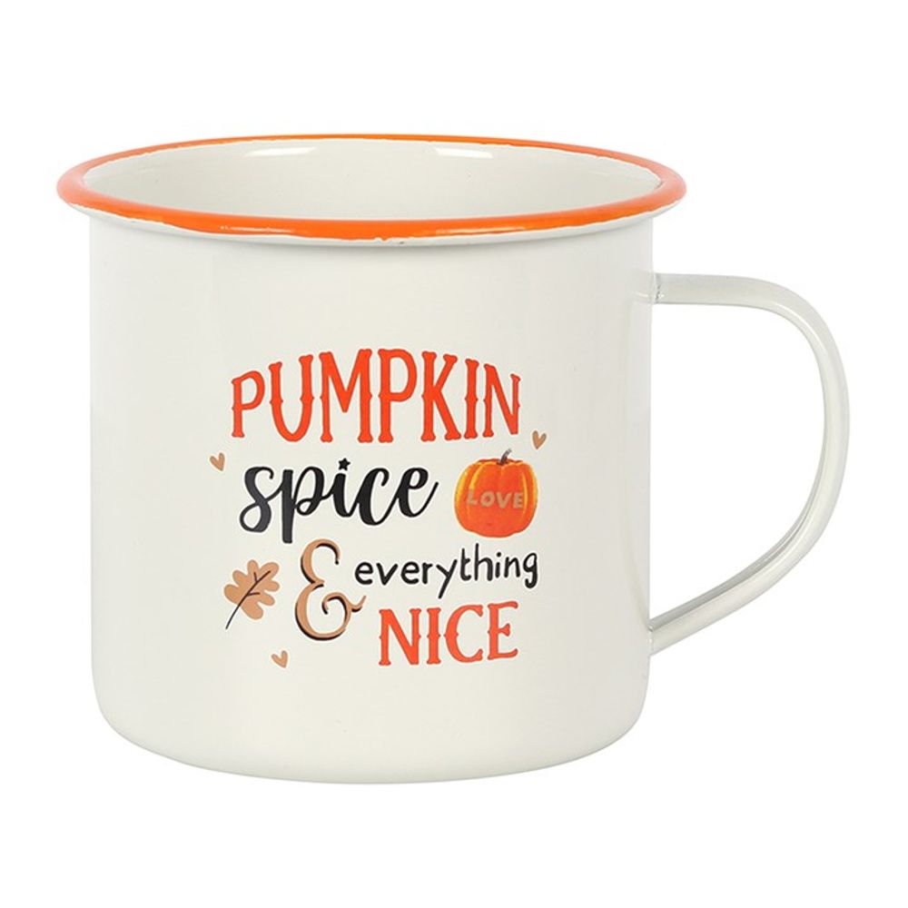 Pumpkin Spice Enamel Mug - Mugs at Gift Moments