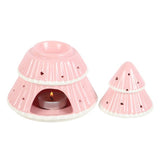 Pink Christmas Tree Oil Burner - Oil & Wax Burners at Gift Moments