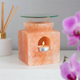 Cube Himalayan Salt Oil Burner - Oil & Wax Burners at Gift Moments