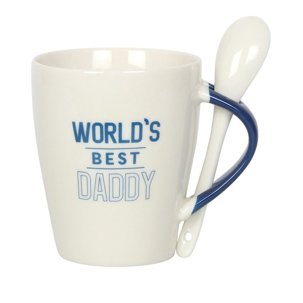 World’s Best Daddy Mug and Spoon Set: 2 - Mugs By Gift Moments