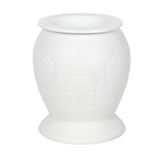 Elegant White Ceramic Buddha Electric Oil Burner - Oil & Wax Burners at Gift Moments