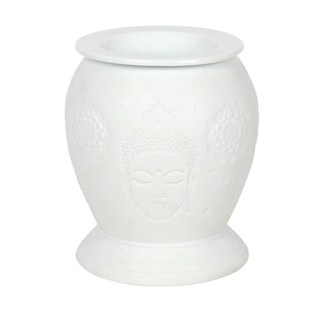 Elegant White Ceramic Buddha Electric Oil Burner - Oil & Wax Burners at Gift Moments