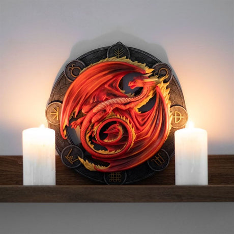 Beltane Dragon Resin Wall Plaque by Anne Stokes - at Gift Moments