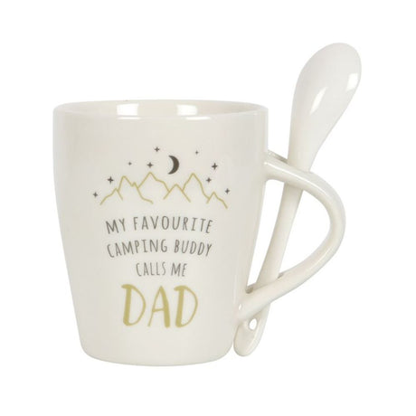 Dad Camping Buddy Mug and Spoon Set: 3 - Mugs By Gift Moments