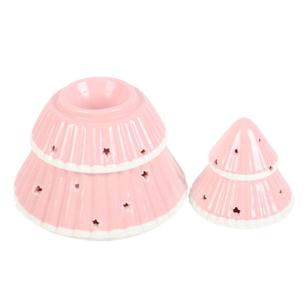 Pink Christmas Tree Oil Burner - Oil & Wax Burners at Gift Moments