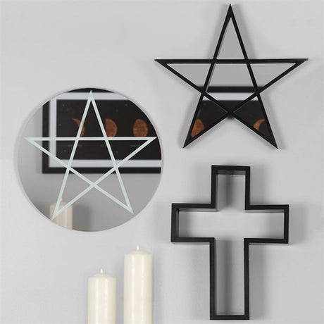 Round Pentagram Mirror - at Gift Moments