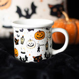 Spooky Cat and Pumpkin Print Mug - Mugs at Gift Moments