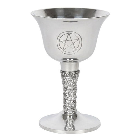 Silver Metal Pentagram Chalice - at Gift Moments