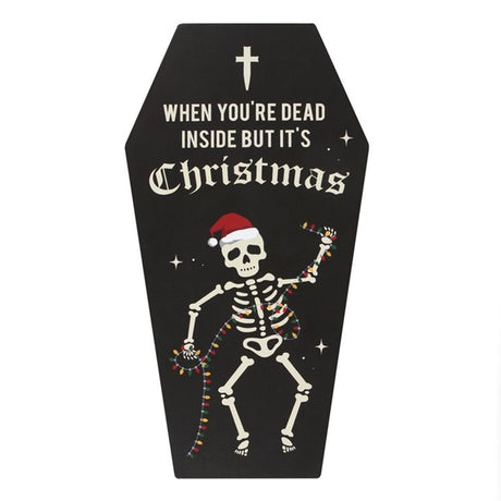 Dead Inside Coffin Plaque - at Gift Moments