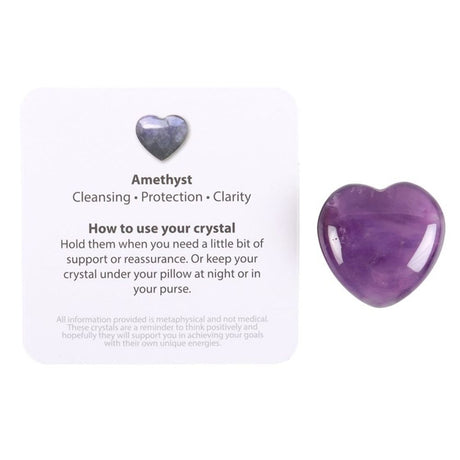 You Are Special to Me Amethyst Crystal Heart in a Bag - at Gift Moments