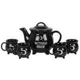 Witches Brew Ceramic Cauldron Tea Set - at Gift Moments