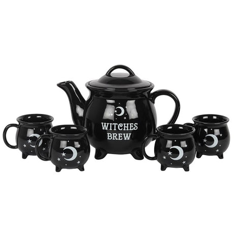 Witches Brew Ceramic Cauldron Tea Set - at Gift Moments