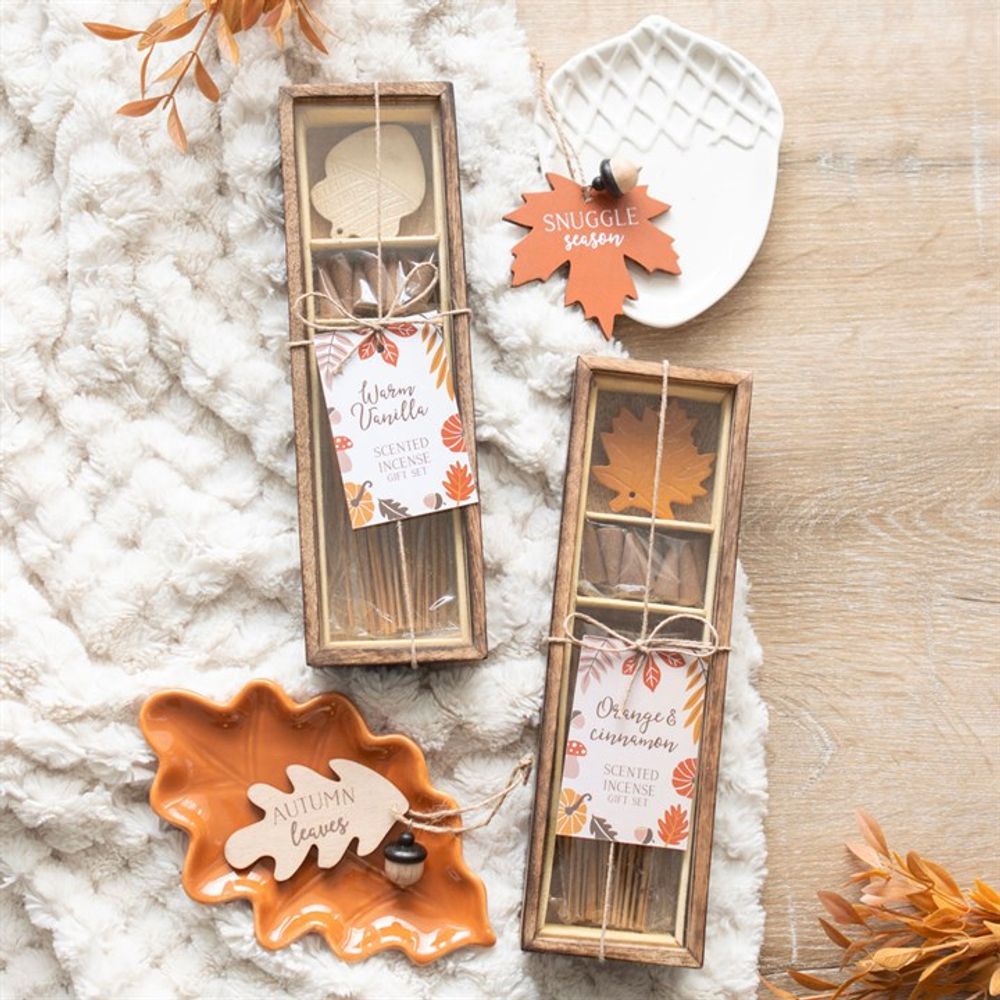 Autumn Acorn Warm Vanilla Incense Gift Set - Incense at Gift Moments