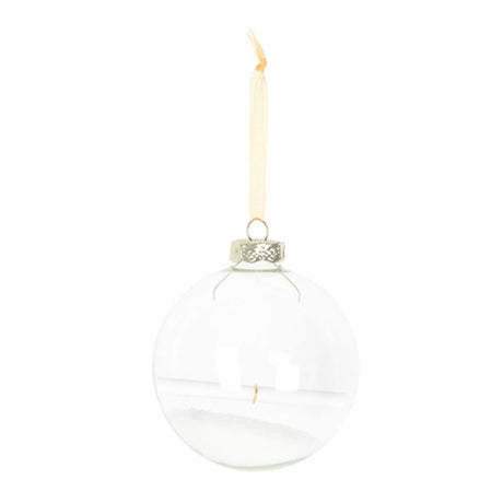 Christmas Wish Hanging Glass Bauble - Christmas Baubles at Gift Moments