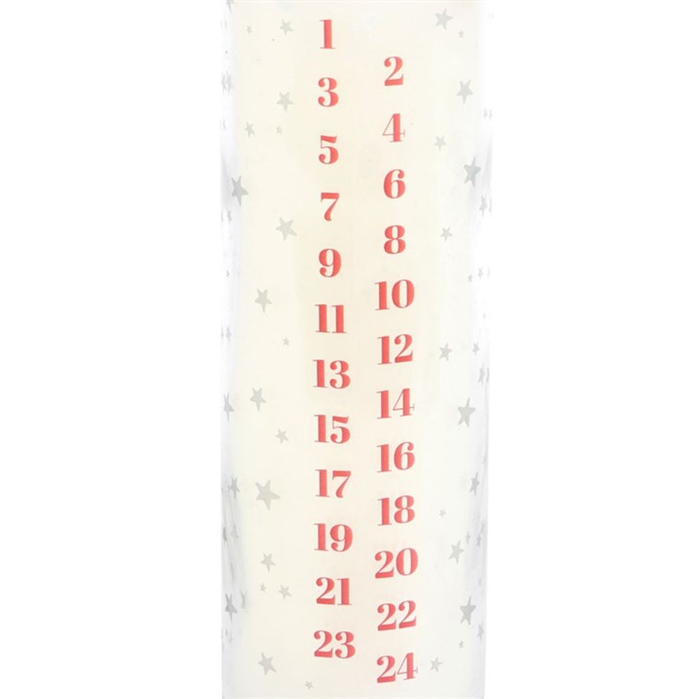 White Vanilla Advent Tube Candle - Candles at Gift Moments