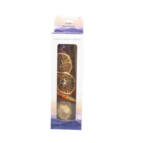 9in Ritual Wand Smudge Stick with Rosemary, Lavender, and Orange - at Gift Moments