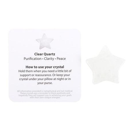 You're a Star Lucky Clear Quartz Crystal Star in a Bag - at Gift Moments