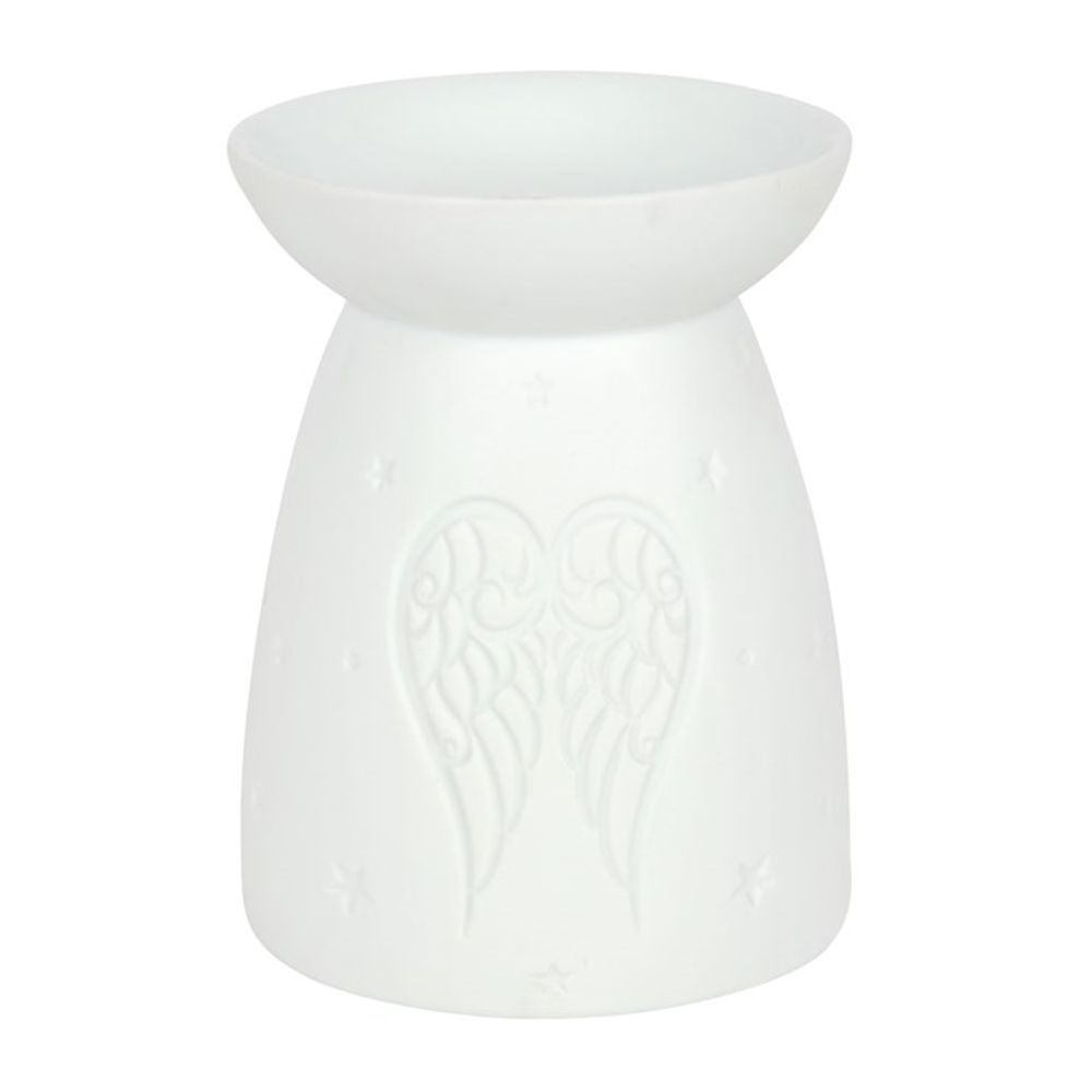 White Ceramic Angel Wings Oil Burner - Oil & Wax Burners at Gift Moments