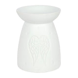 White Ceramic Angel Wings Oil Burner - Oil & Wax Burners at Gift Moments