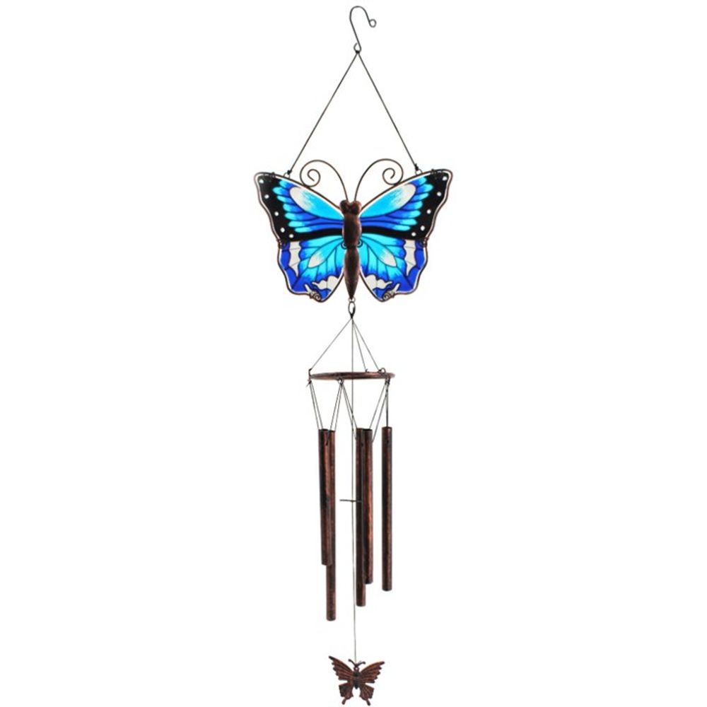 Blue Butterfly Windchime - Wind Chimes at Gift Moments