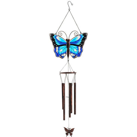 Blue Butterfly Windchime - Wind Chimes at Gift Moments