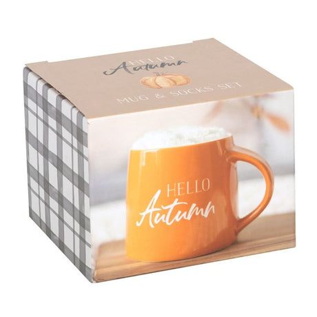 Hello Autumn Mug and Socks Set - Mugs at Gift Moments