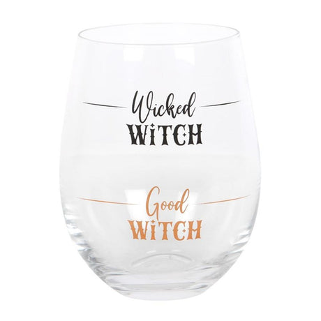 Wicked Witch Stemless Wine Glass - Glassware at Gift Moments