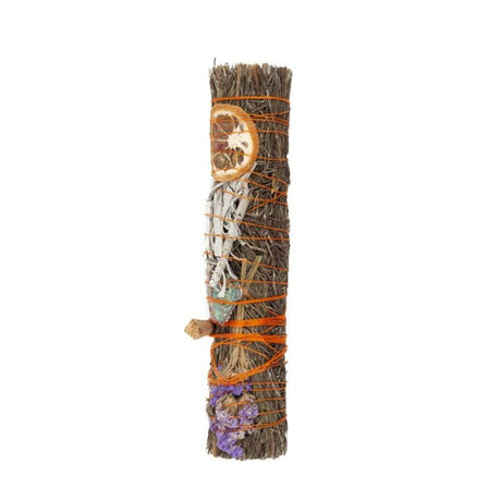 9in Ritual Wand Smudge Stick with Rosemary, Palo Santo and Aventurine - at Gift Moments