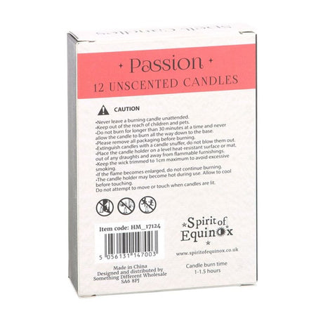 Passion Spell Candles - Pack of 12 - Candles at Gift Moments