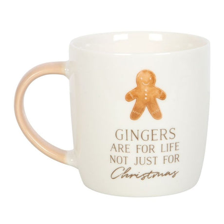 Gingers Are For Life Christmas Mug - Mugs at Gift Moments