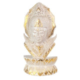 Hand-Carved Whitewash Albasia Wood Thai Buddha - Ornaments at Gift Moments