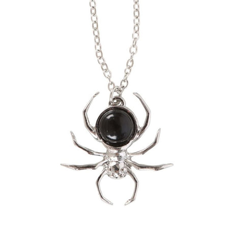 Black Obsidian Spider Pendant Necklace - Jewellery at Gift Moments