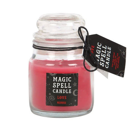 Rose 'Love' Spell Candle Jar - Candles at Gift Moments