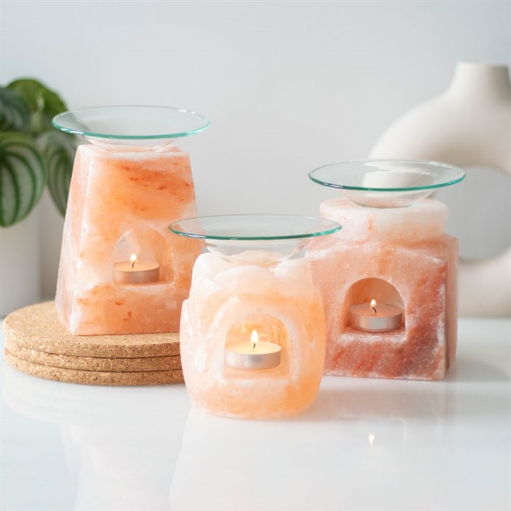 Cube Himalayan Salt Oil Burner - Oil & Wax Burners at Gift Moments