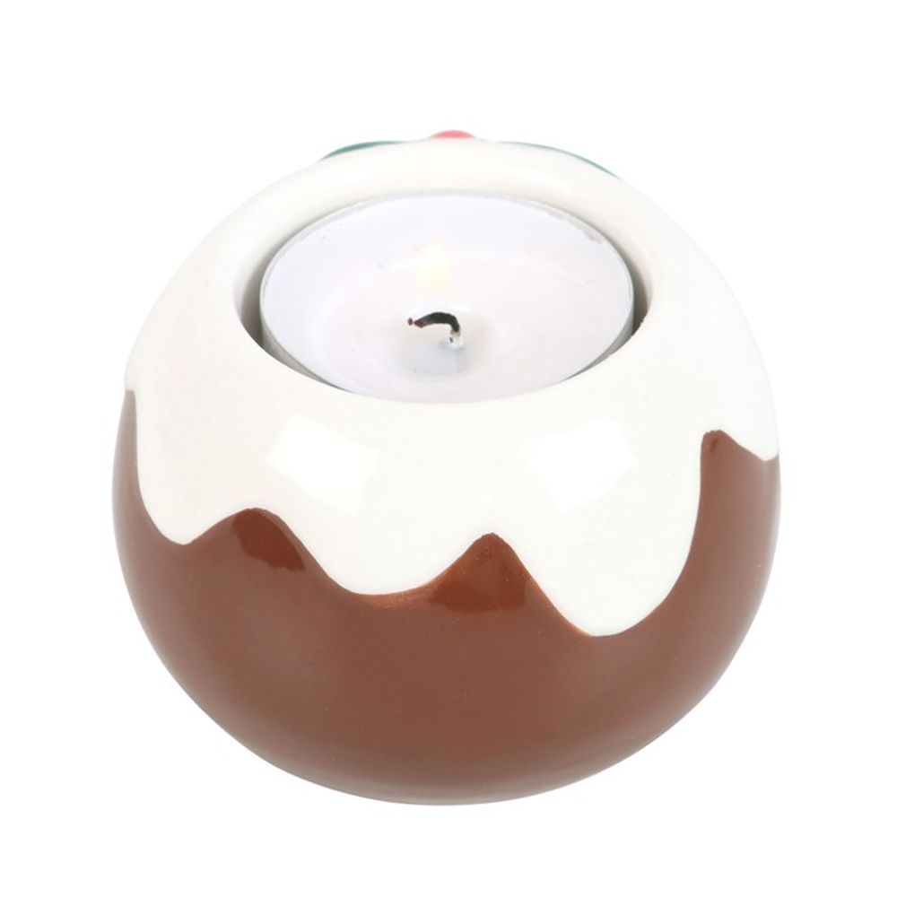 Christmas Pudding Tealight Candle Holder - Candle Holders at Gift Moments