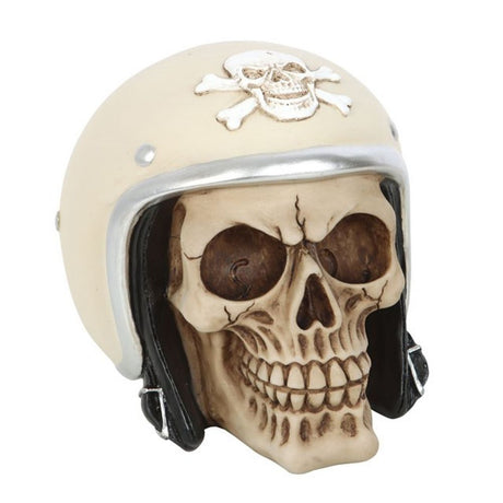 Skull Ornament with Helmet - at Gift Moments