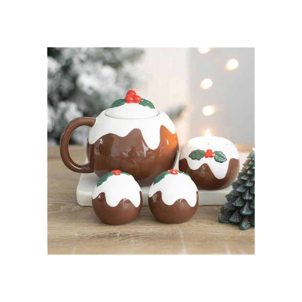 Christmas Pudding Tealight Candle Holder - Candle Holders at Gift Moments