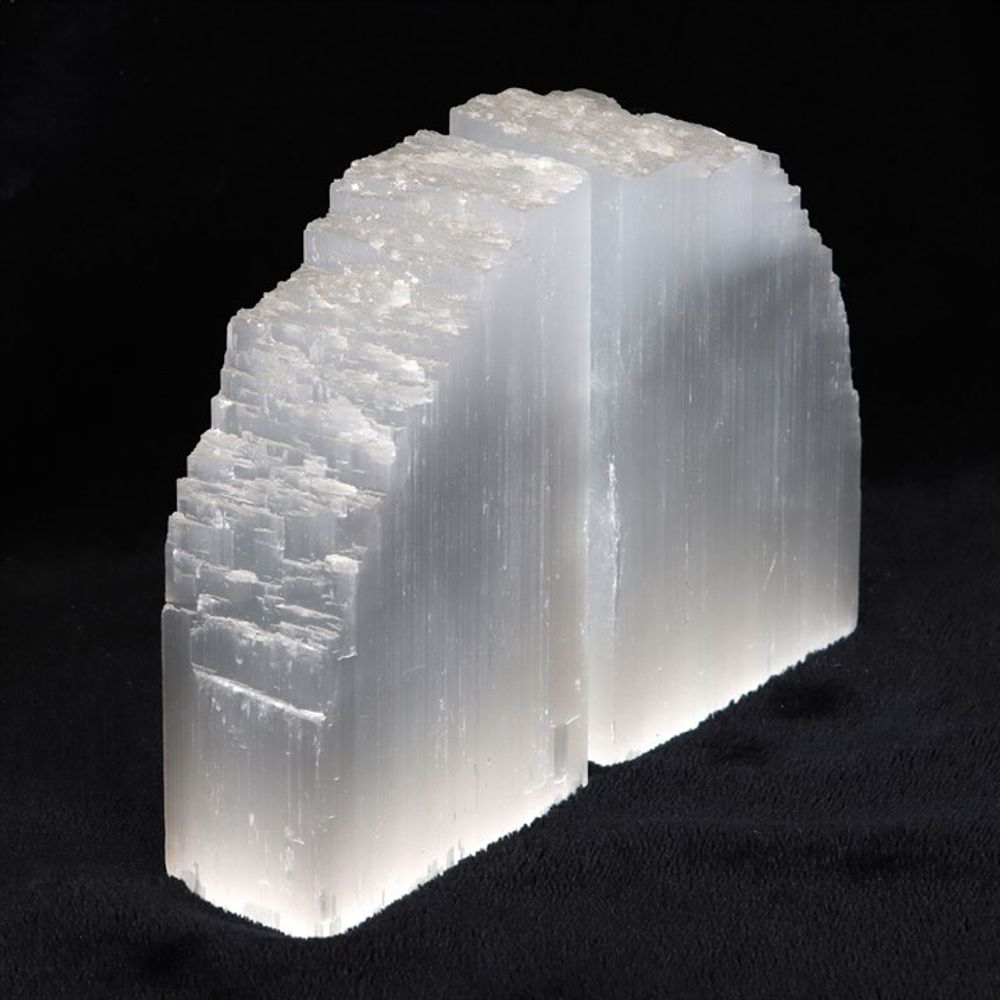 Selenite Crystal Bookends - Bookends at Gift Moments