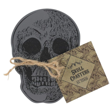 Set Of 4 Skull Coasters - Coasters at Gift Moments