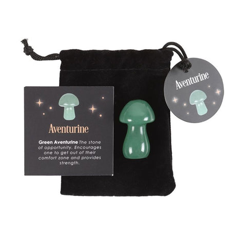 Magical Aventurine Crystal Mushroom - at Gift Moments