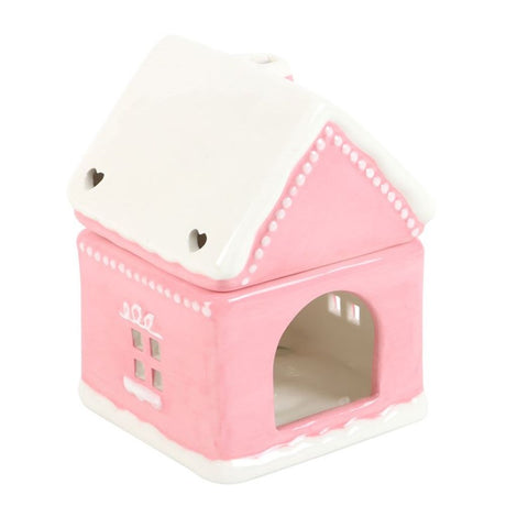 Pink Gingerbread House Oil Burner - Oil & Wax Burners at Gift Moments