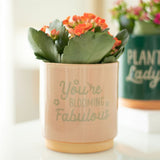 Cream Speckle Blooming Fabulous Plant Pot - Pots & Planters at Gift Moments