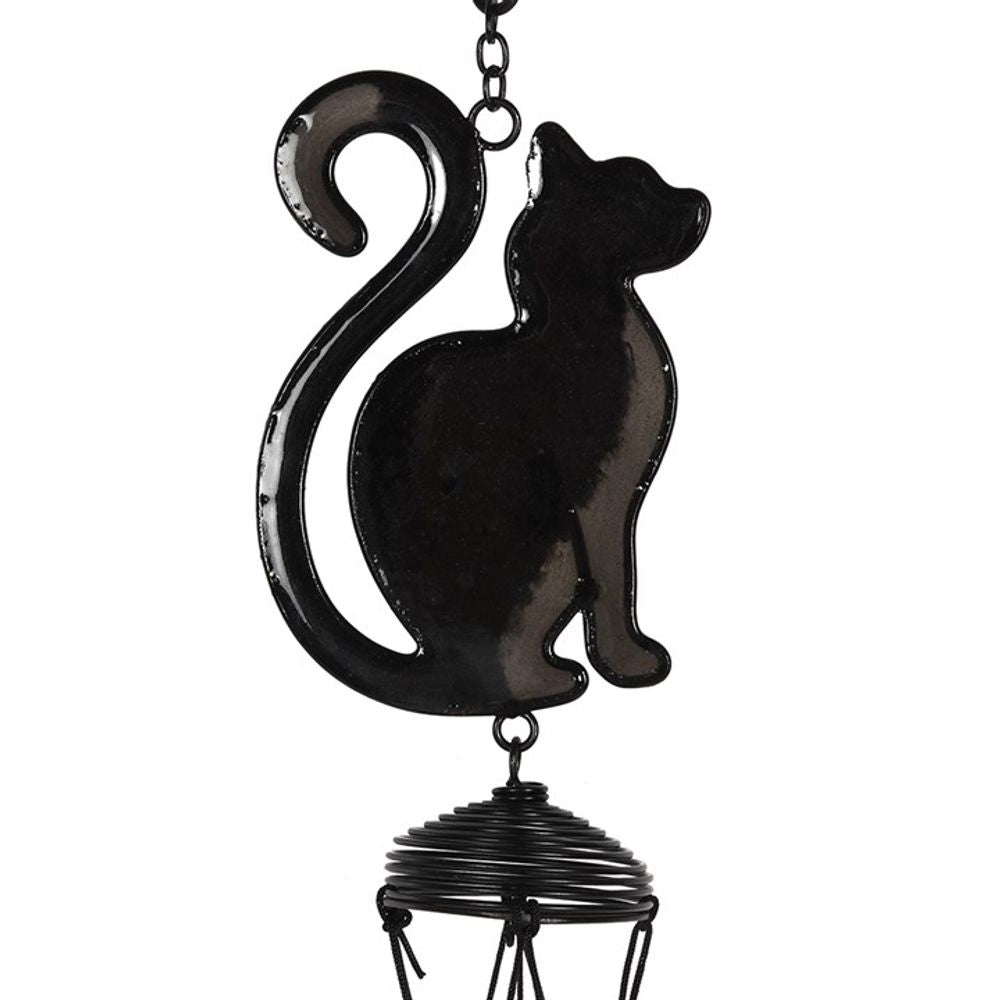 Black Cat Profile Windchime - Wind Chimes at Gift Moments