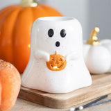 Ghost Shaped Oil Burner with Pumpkin - Oil & Wax Burners at Gift Moments