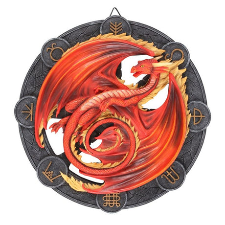 Beltane Dragon Resin Wall Plaque by Anne Stokes - at Gift Moments