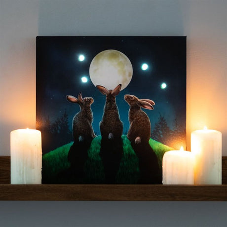 Moon Shadows Light Up Canvas Plaque by Lisa Parker - Wall Art at Gift Moments